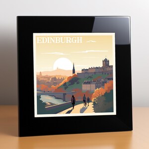 Cartaz de viagem de Edimburgo, local turístico, edição para Windows, download digital de alta resolução, impressão fácil, decoração de parede, exclusivo e elegante
