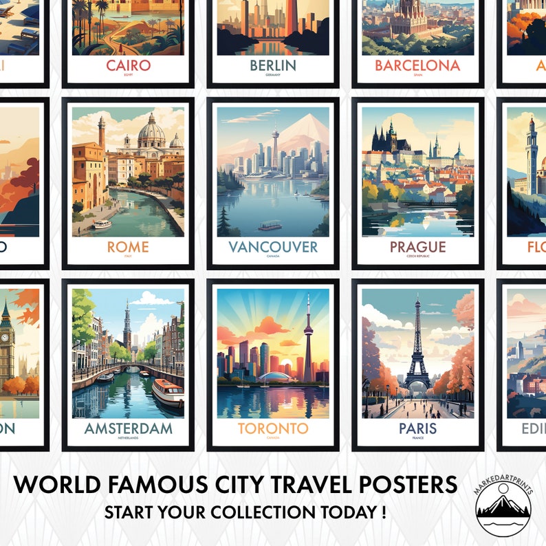 Berlin Travel Poster, World Famous City Collection, Various Sized Wall Poster Prints, Quality Digital Downloads, Easy Print image 5