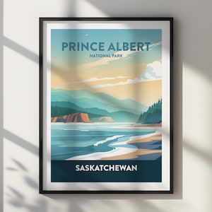 Prince Albert National Park Poster, Instant Home Decor, DIGITAL DOWNLOAD, Printable Wall Art, High Resolution, Various Sizes