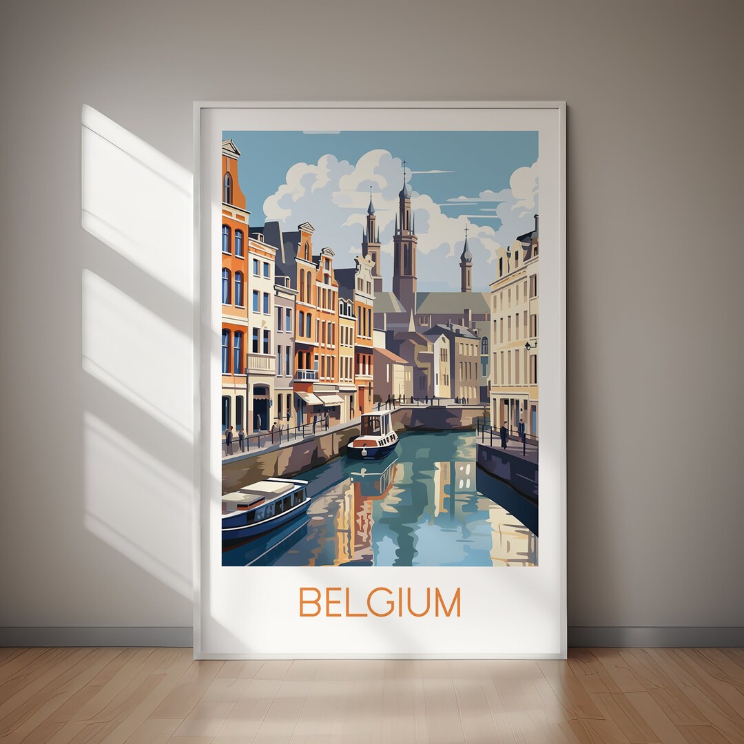 BELGIUM PRINTABLE Travel Poster, Easy Downloads, Printable Home Decor ...