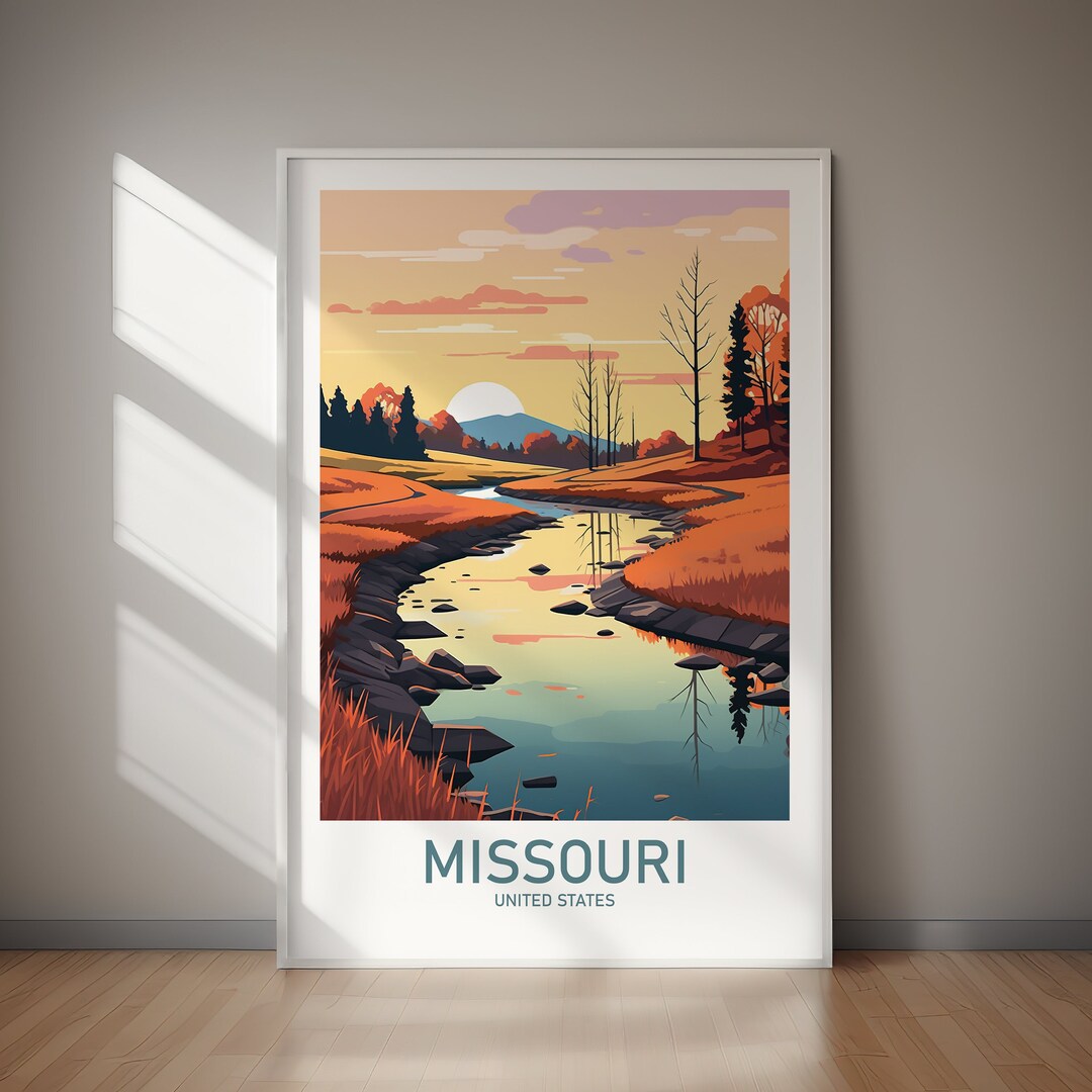 MISSOURI Printable Poster, Travel Art, Poster Print, Digital Art ...