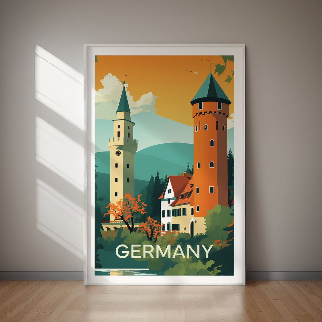 German Fun Poster GERMANY Poster, Travel Art, Poster Print, Germany Print, Digital Art ...