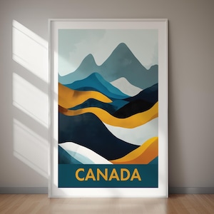 KANADA druckbare Poster, Reise-Kunst, Poster, digitale Kunst, Wandkunst, Sofort Download, Dekoration, Urlaub, Geschenk für sie, Geschenk für ihn