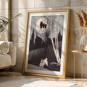 Póster vintage de "The Sandman Rhymes" de Willard Bonte / DESCARGA DIGITAL / Arte de viaje imprimible / Arte mural / Regalo para el hogar / Para él y para ella