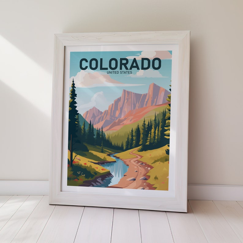 COLORADO Printable Poster, United States, Travel Art, Poster Print, Digital Art, Wall Art, Home Decor, Gift For Her, Gift For Him image 5