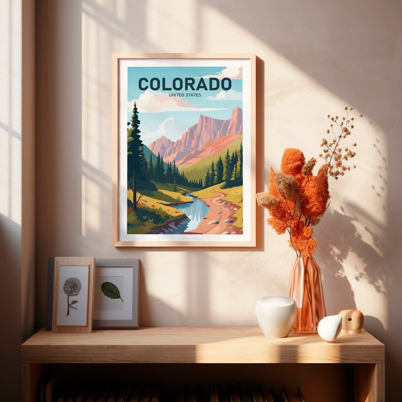 COLORADO Printable Poster, United States, Travel Art, Poster Print, Digital Art, Wall Art, Home Decor, Gift For Her, Gift For Him image 7