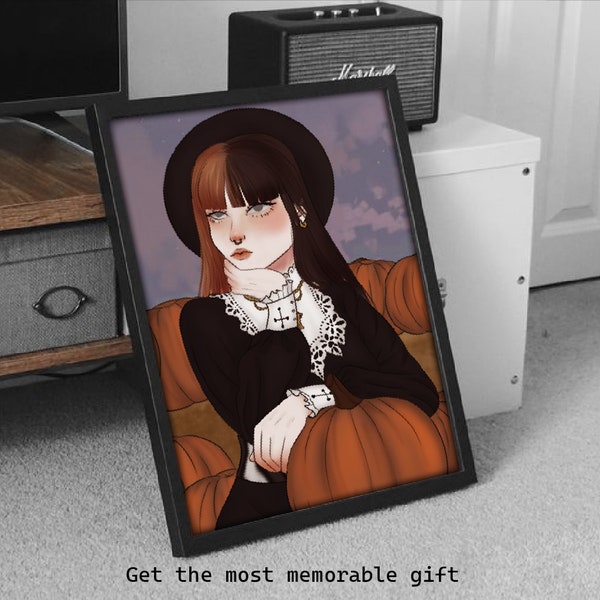Custom Digital Art Anime Style Portrait - Bust up only - Fanart Illustration Personnalisée - Birthday Gift Family Card