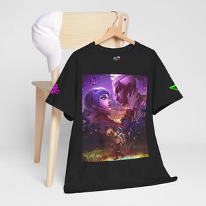 Arcane Jinx & Ekko Love Unisex Tee, League of Legends, Gaming Shirt, Gamer Gift, Magical Couple Shirt, LoL Fan Tee