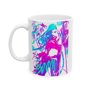 Jinx Mug , Arcane League of Legends, Gaming Coffee Cup, Ceramic Tea Mug ,Gamer Gift