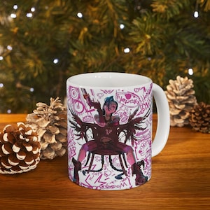 Arcane Jinx Keramikbecher, 11 Unzen und 15 Unzen Kaffeetasse für Teeliebhaber, Magie-Enthusiasten, Halloween-Geschenk, Neuheit Küchendekor, Hexerei