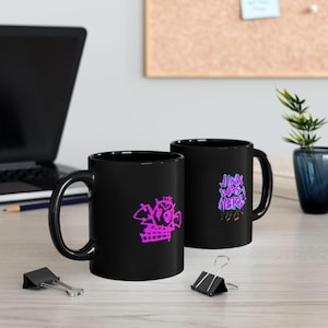 Arcane Jinx mug, Powder , get Jinxed, League of Legends (Jinx was here) 11oz and 15oz Black Mug