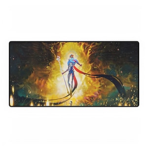 Arcane Viktor Gaming Mouse Pad, Desk Mat League of Legends, Keyboard Mat, Large Desk Pad, Extended Mousepad, Gaming Accessories