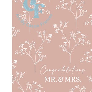 Floral wedding cards