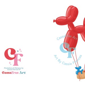 Balloon Animal Birthday/Greeting Card