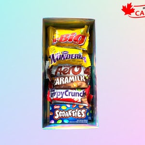 CANADIAN CHOCOLATE Mini Bar 12-PACK Assorted Sampler Box Variety Gift Box by Oh Canada Candy