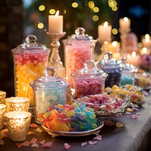 Mixed Colors Candle Jars Candy Containers Storage - Temu