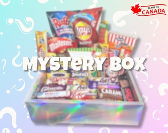 MYSTERY BOX Canadian Snack Gift Box Christmas Holiday Candy Box Gift Basket Bundle  - by Oh Canada Candy