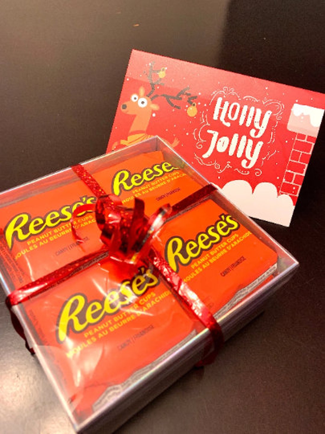 REESE'S PEANUT BUTTER Gift Box Personalized Christmas Handmade Gift