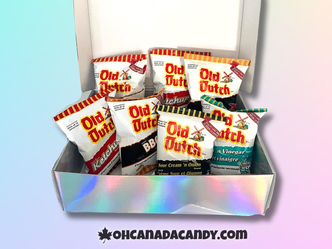OLD DUTCH Chips Variety Pack Gift Box Canadian Chips 8PACK by Etsy UK