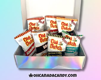 OLD DUTCH Chips Variety Pack Geschenkbox Kanadische Chips 8er-PACK von Oh Canada Candy