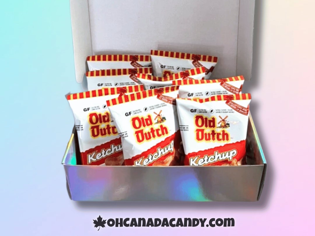 Old Dutch Ketchup Chips Gift Box Canadian Chips 8PACK by Oh Canada