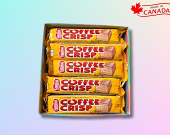 COFFEE CRISP Scatola per barrette di cioccolato Scatola regalo personalizzata fatta a mano per caramelle al cioccolato - di Oh Canada Candy