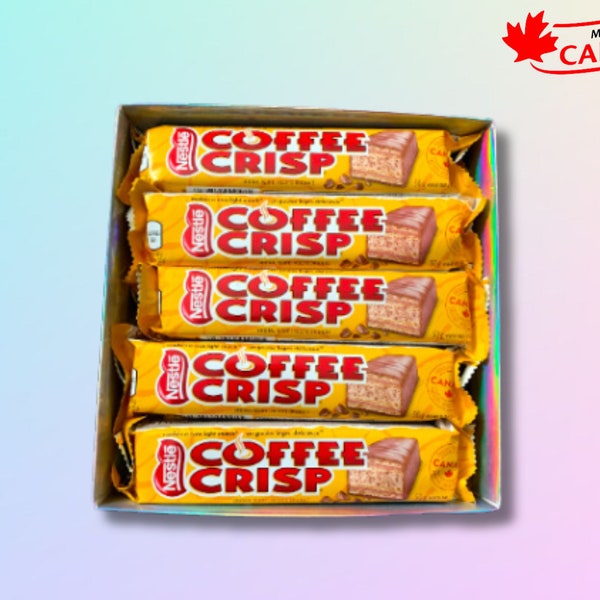 COFFEE CRISP Chocolate Bar Box Personalized Handmade Gift Basket Chocolate Candy Box - by Oh Canada Candy