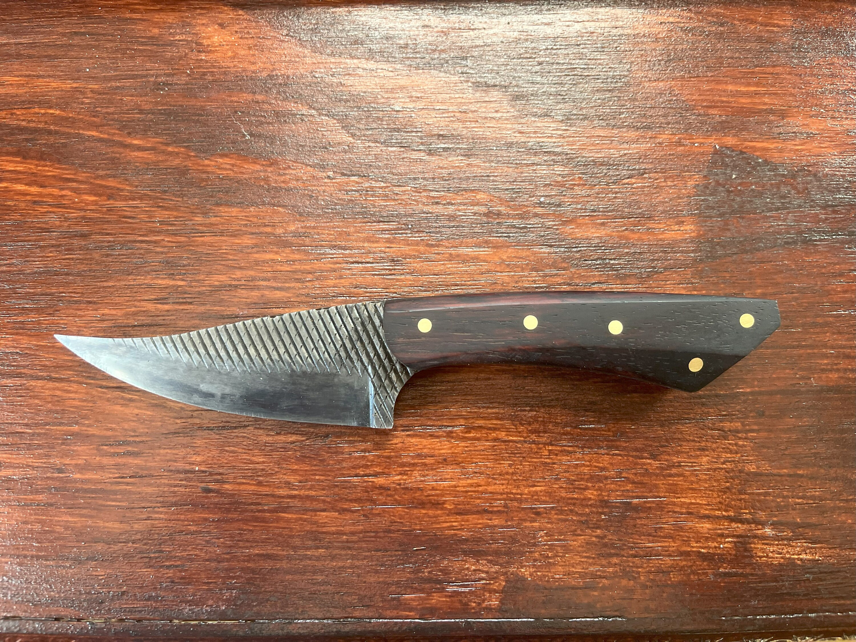 Western Knife, Rasp Knife, Handmade Cross Draw Knife, Handmade, Hand