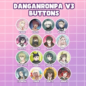 Danganronpa V3 Buttons
