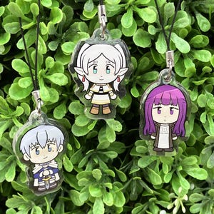 Adornos acrílicos para teléfono Frieren