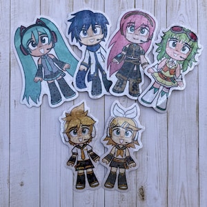 Vocaloid Holographic Stickers