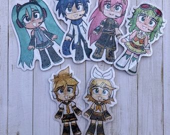 Vocaloid holografische stickers