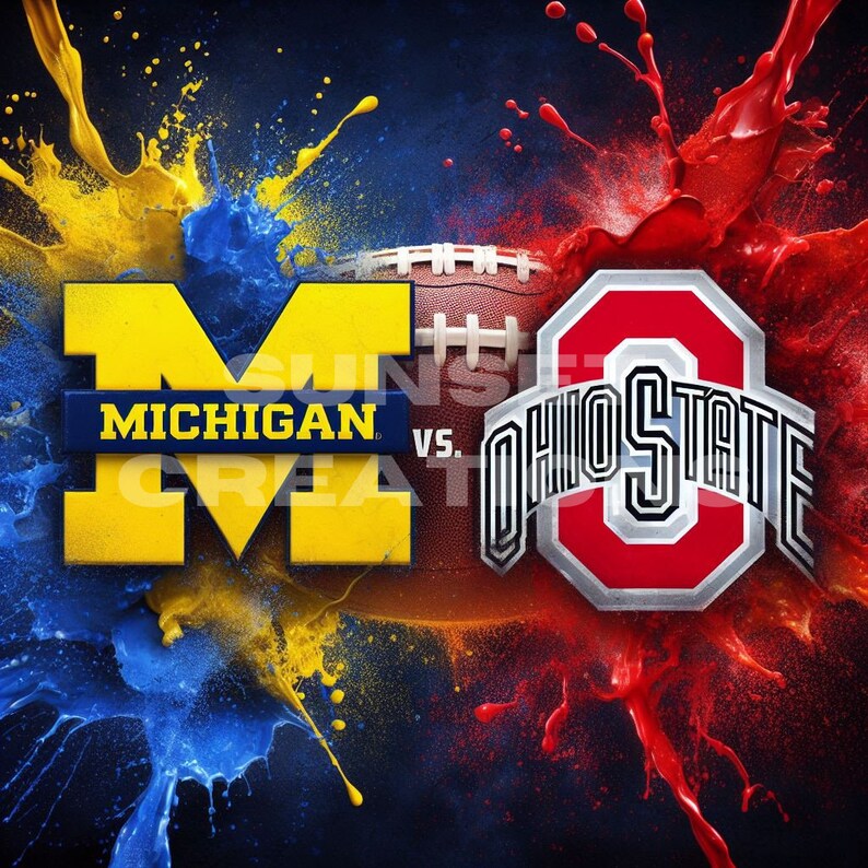 Michigan VS Ohio State PNG Bundle Etsy
