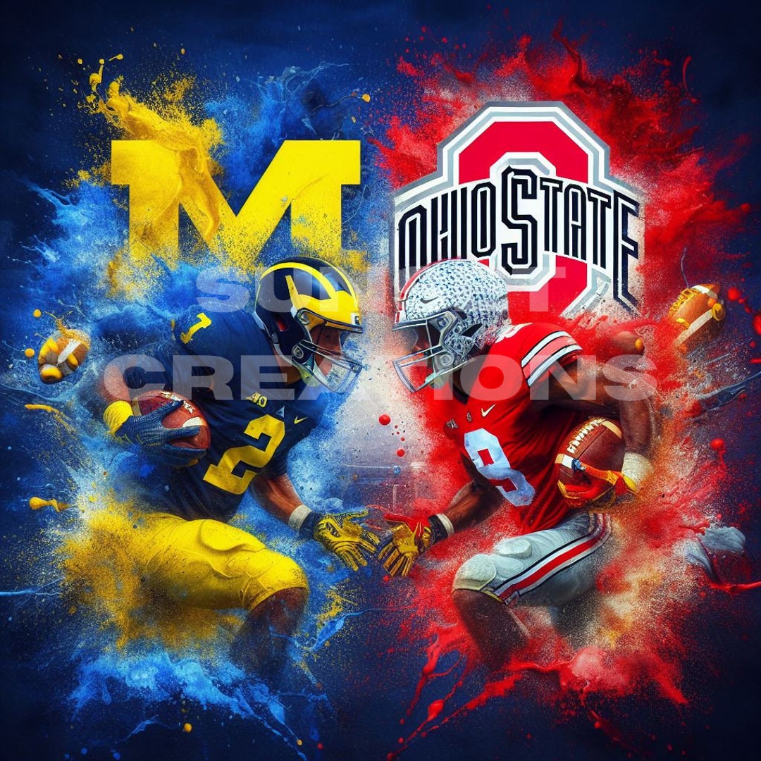 Michigan VS Ohio State PNG Bundle Etsy