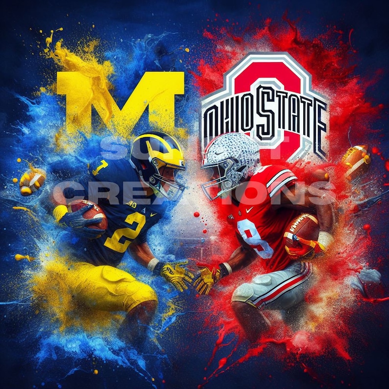 Michigan VS Ohio State PNG Bundle Etsy