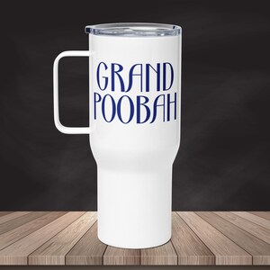 Großartiges Poobah Unterwegs 25oz. Thermobecher aus Edelstahl mit Henkel