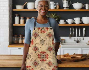 Kitchen Apron; Print Design on Poly Twill, Unisex, One Size Fits Most #9