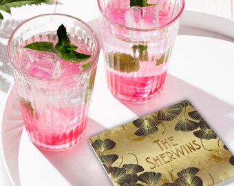 Personalized Ceramic Beverage Coaster; Non-Slip, Cork Back, Judaica Home Décor Gift #2