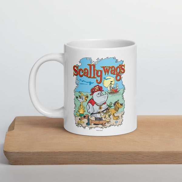 Scallywags-White Glossy Ceramic 11/15/20oz Mug By Stilson Shirts