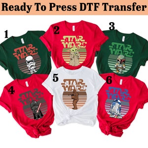 Star Wars Characters DTF: Ready To Press Transfer