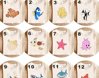 Finding Nemo Family DTF Transfer: Personalized Birthday Party Decor