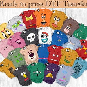 Toy Story Family Matching DTF Transfer: Disneyland, Magic Kingdom