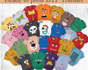 Toy Story Family Matching DTF Transfer: Disneyland, Magic Kingdom
