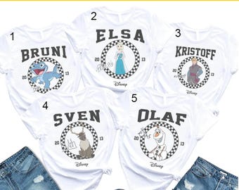 Disney Frozen Character Est DTF, Disney Frozen Olaf DTF Transfer, Disney Frozen Elsa And Anna DTF, Disney Frozen Ready To Press Dtf Transfer