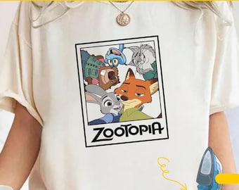 Zootopia Nick Wilde And Judy Hopps DTF Transfer,,,Disney Family Trip Transfer,Zootropolis Disney,