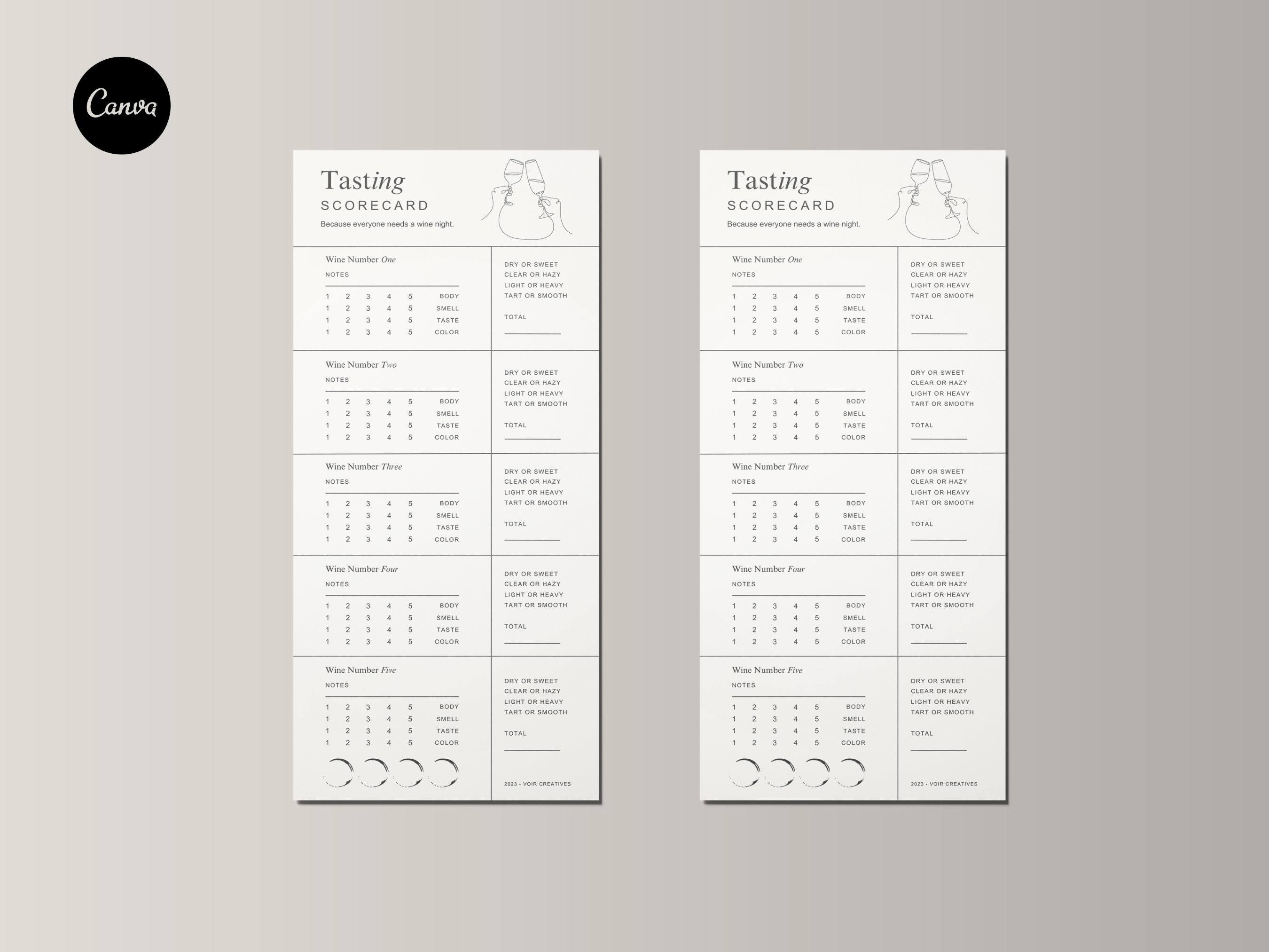 Wine Tasting Template | Girls Night Ideas | Templates for Wine Tasting ...