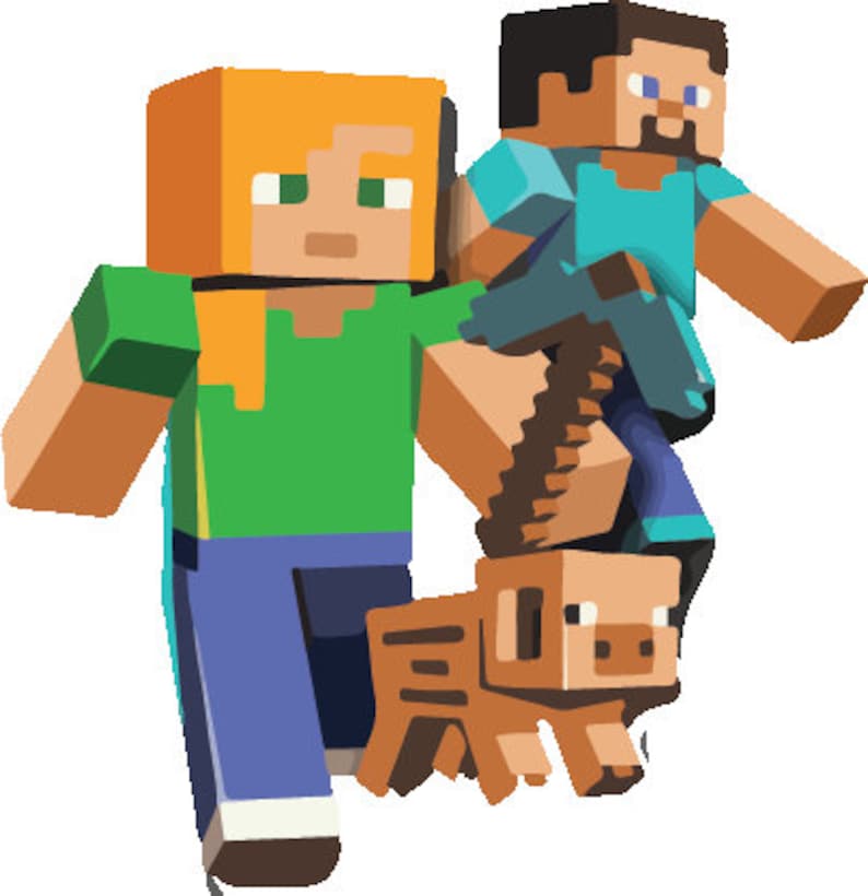 Minecraft Video Game SVG-PNG-PDF Layered Files for Cricut - Etsy