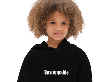 Kids fleece hoodie "Unstoppable"
