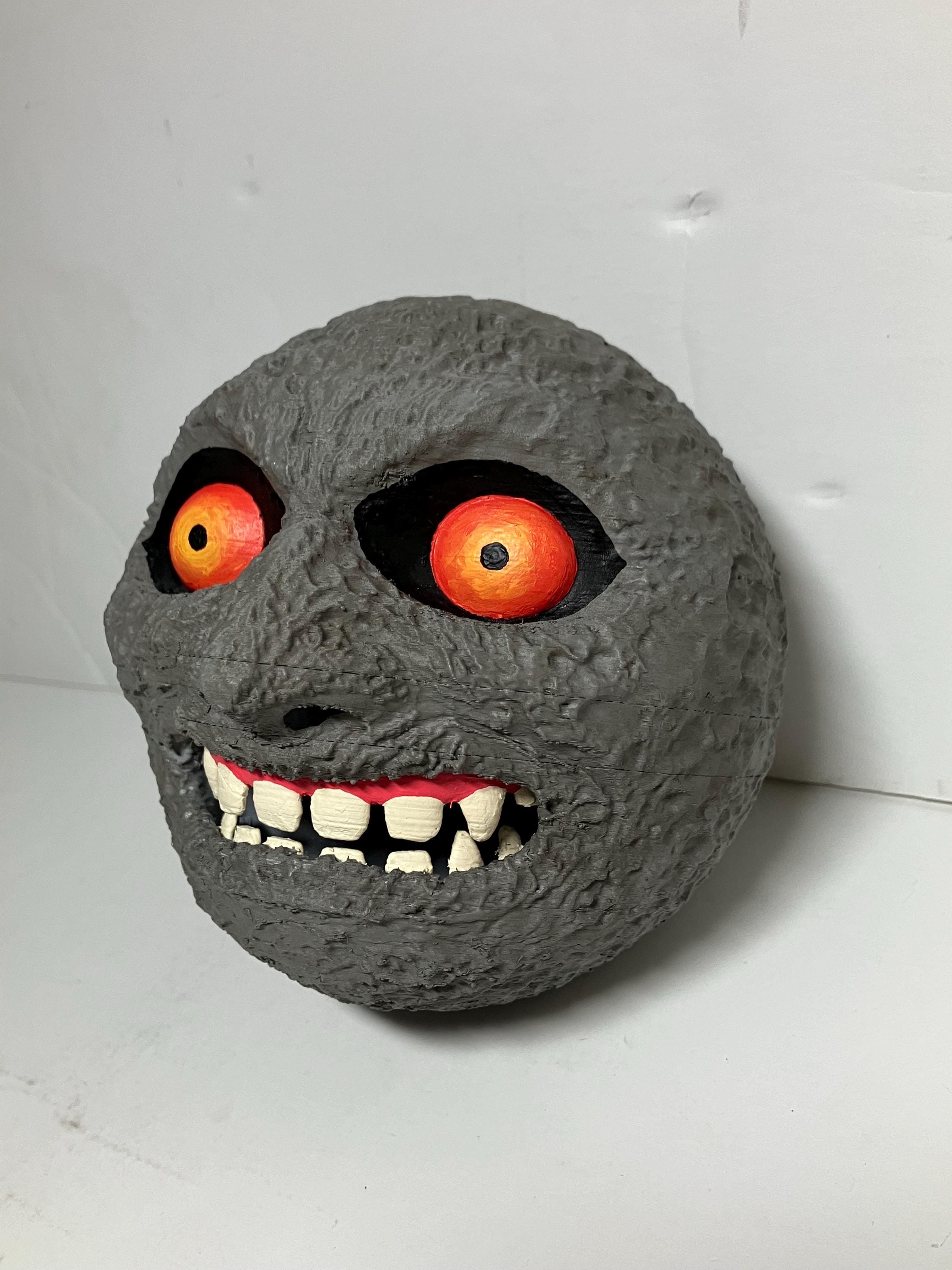 Hand Painted Falling Moon From Legend of Zelda Major's Mask - 3D