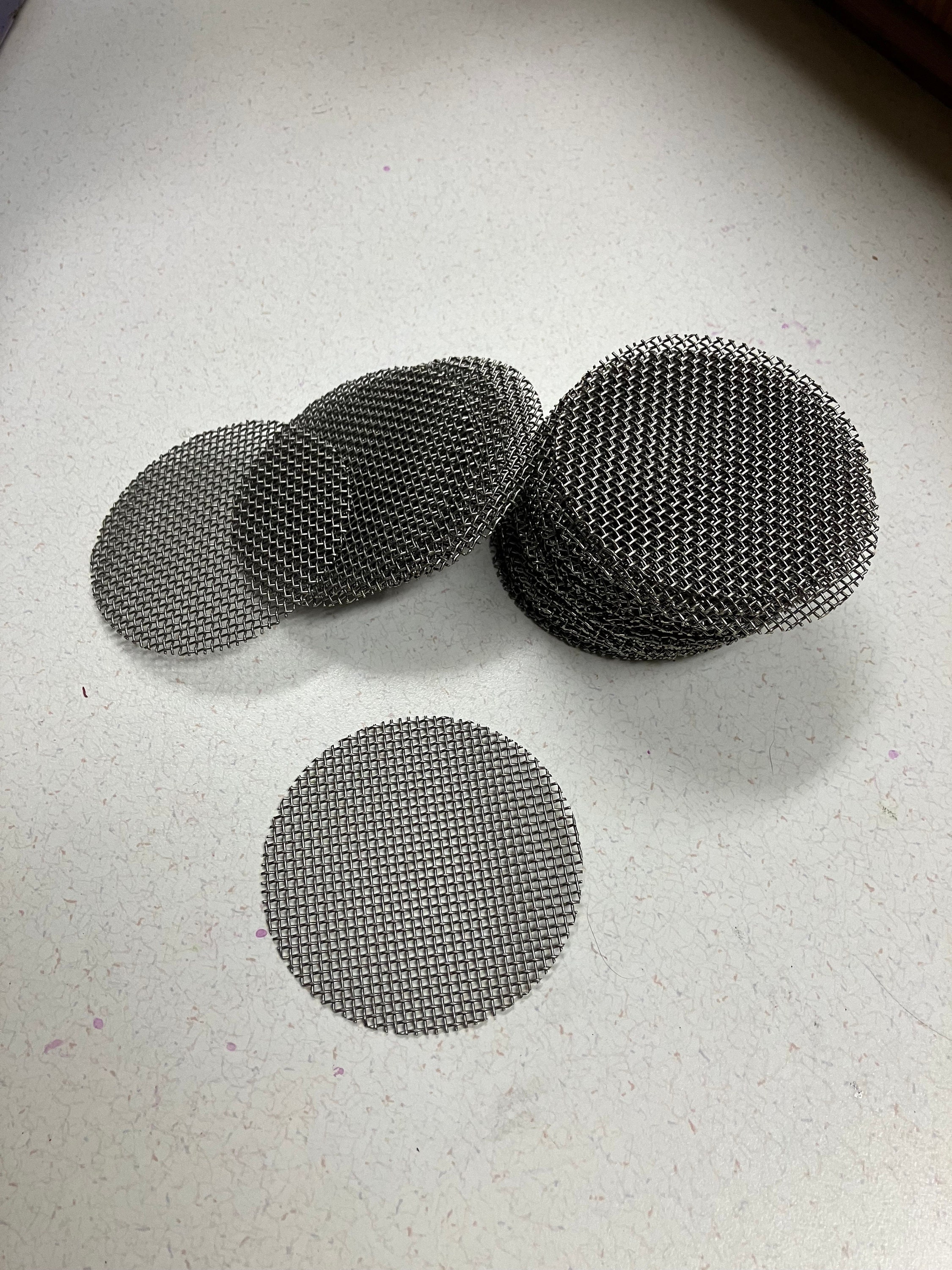 20 Stainless Steel Wire Mesh Circles 2 3/4” Debris Filter Tweeter Cover Screen Craft Metal Discs Garden Planter